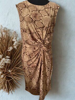 Snakeskin Print Dress